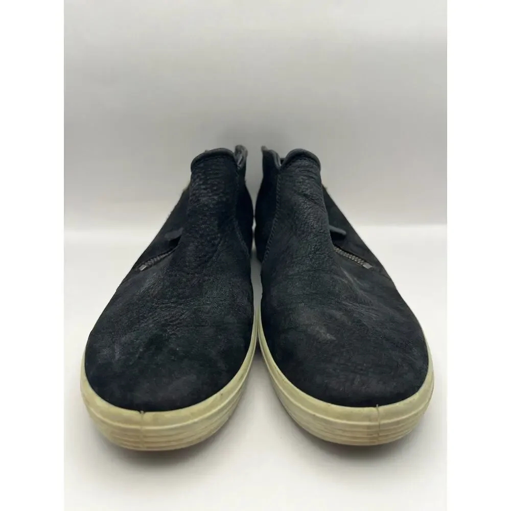 Ecco Soft 7 Low Zip Black Booties Size 41 Women Size 10 - 10.5